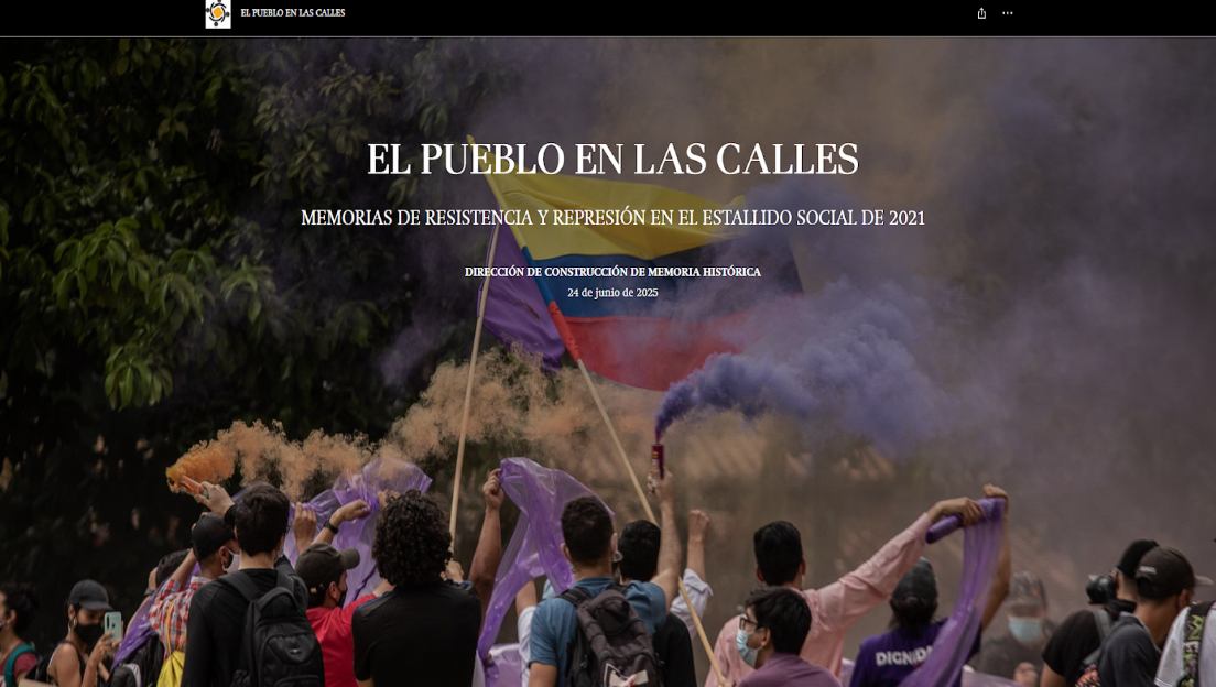 Story Map Estallido Social 2021: Memorias de represión