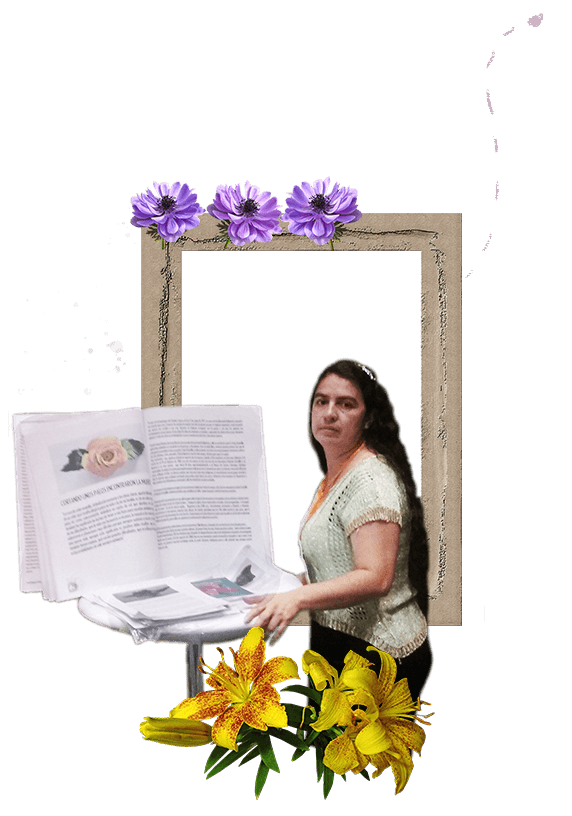 Composición gráfica: integrante de la Fundación expone el libro El Jardín de la memoria