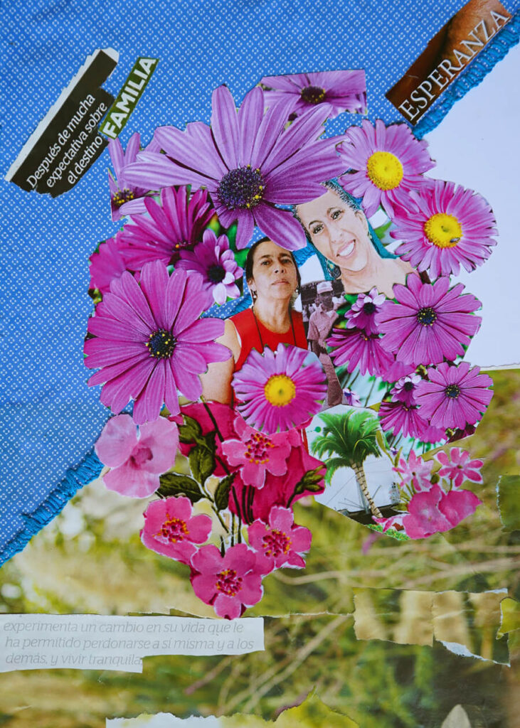 Imagen Crónica Margarita: Collage auto representativo realizado por Margarita