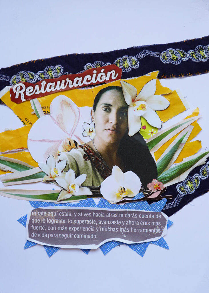 Imagen Crónica Vainilla: Collage auto representativo realizado por Vainilla